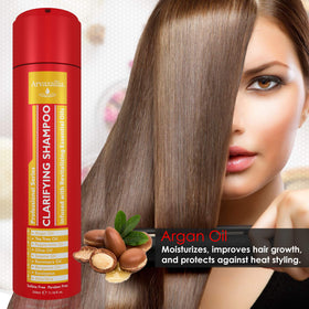 Arvazallia Clarifying Shampoo suitable for all hair types due to gentle formula.