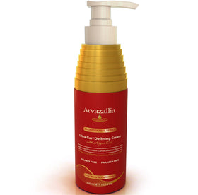 Arvazallia Ultra Curl Cream bottle for defined waves with natural shine.