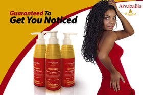 Arvazallia Ultra Curl Cream finish on hair shows defined curls and soft hold.
