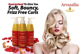 Close-up of curl cream texture showing smooth conditioning formula.