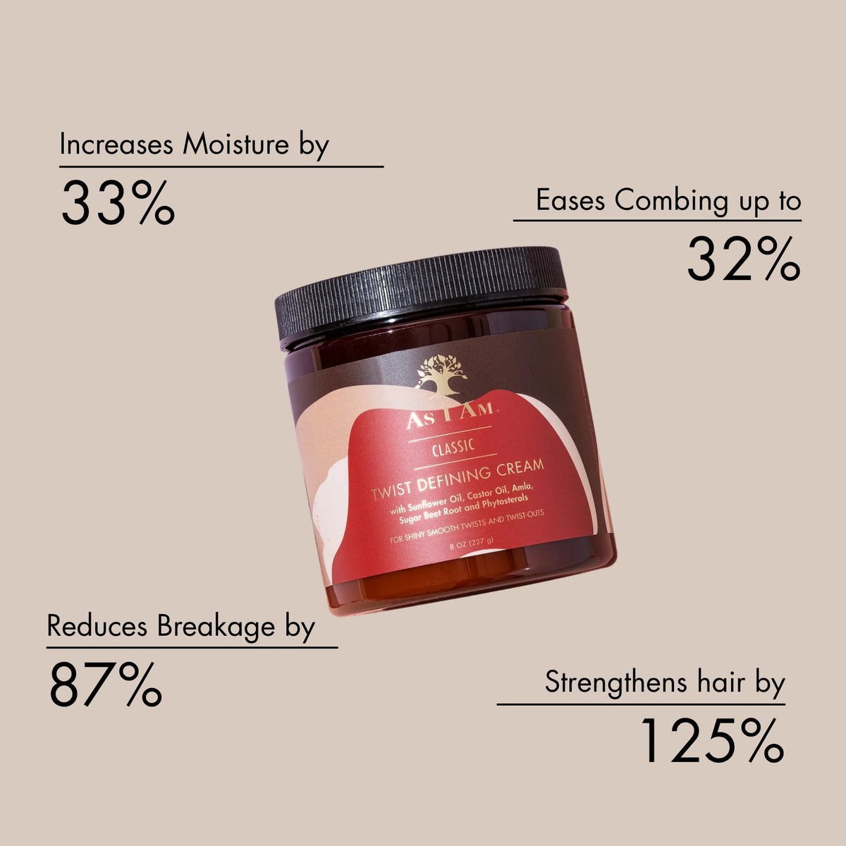 As I Am Twist Defining Cream Red label closeup highlights curl purpose.