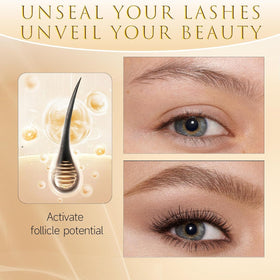 ASAMO eyelash serum outer packaging showcases premium branding.
