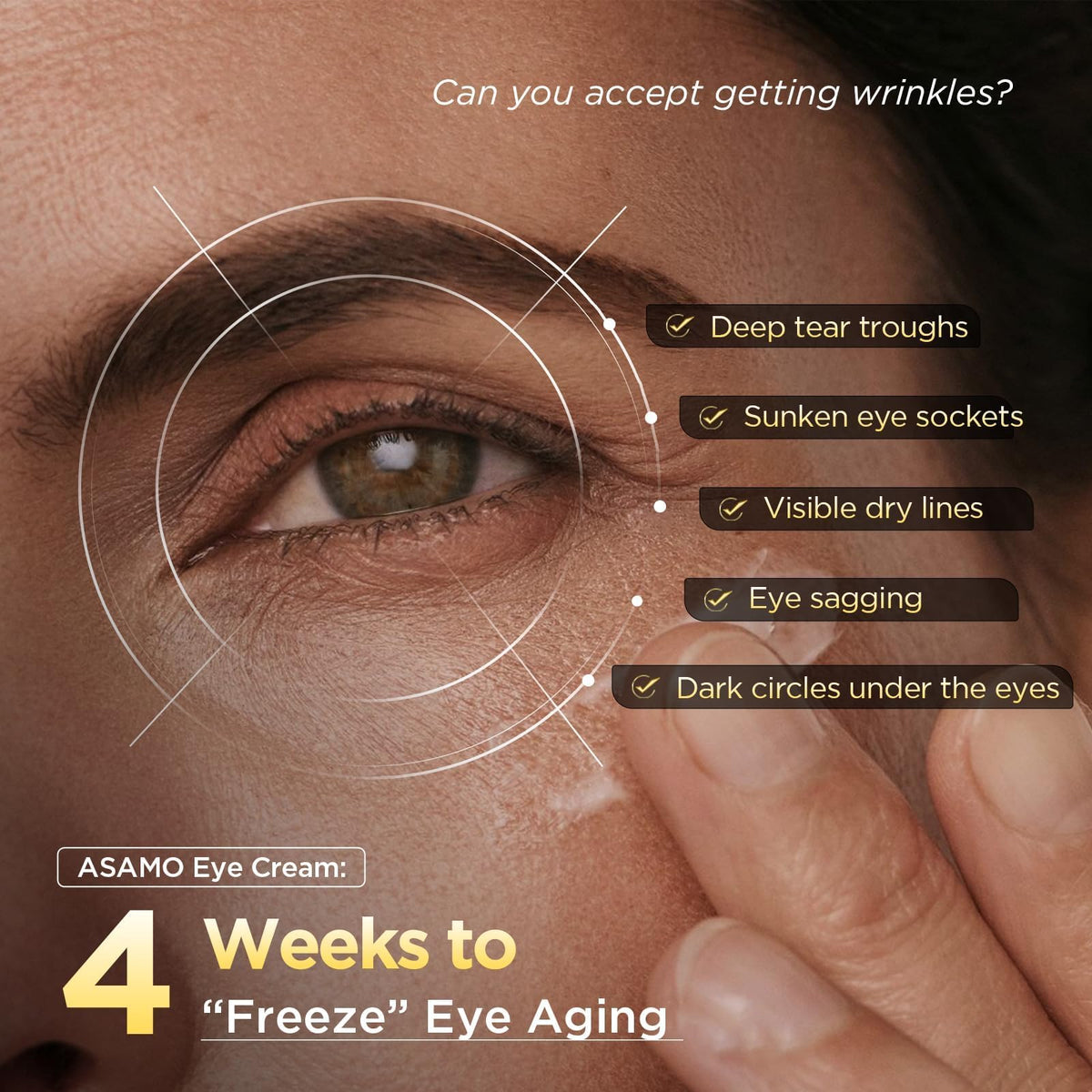 ASAMO retinol eye cream ingredients centella asiatica highlight antioxidant protection