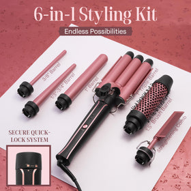 Asani 1-inch classic barrel produces big curls with defined volume