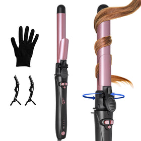 Asani 1-inch rotating curling iron delivering balanced salon-quality curls.