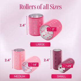 Asani aluminum-core rollers retain heat for lasting curl definition.