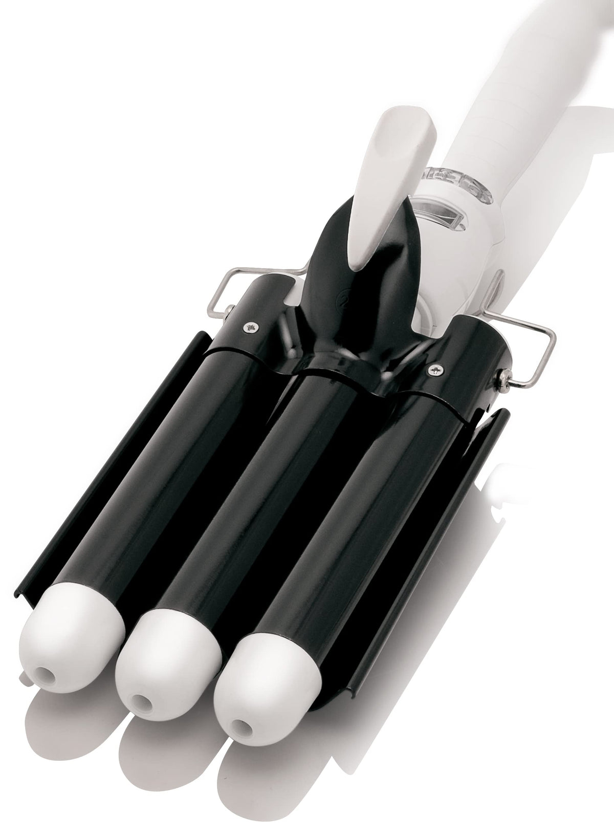 Asani Alure three-barrel wand creating quick, even waves with frizz control