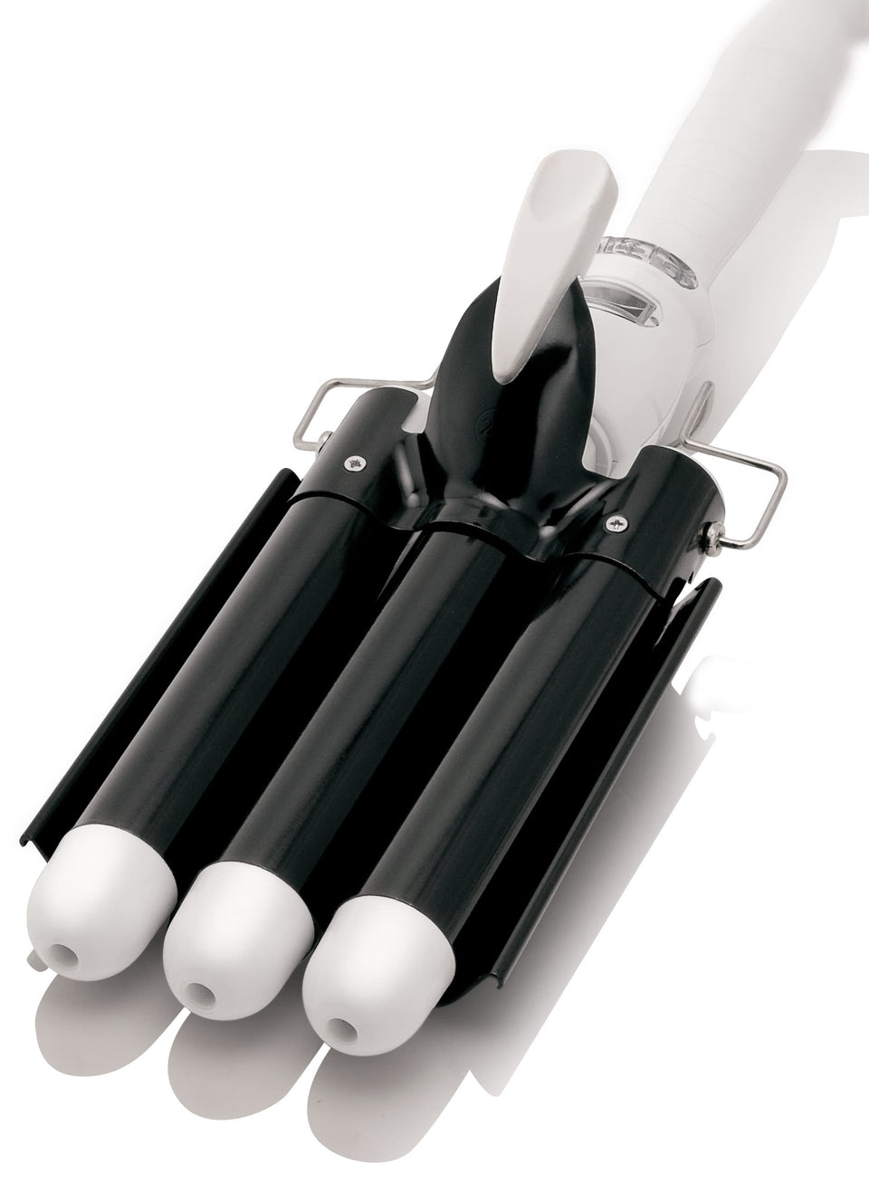 Asani Alure three-barrel wand creating quick, even waves with frizz control