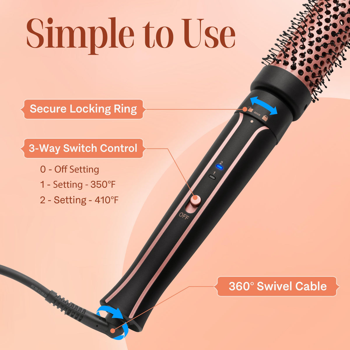 Asani dual voltage travel design powers worldwide styling without a converter.