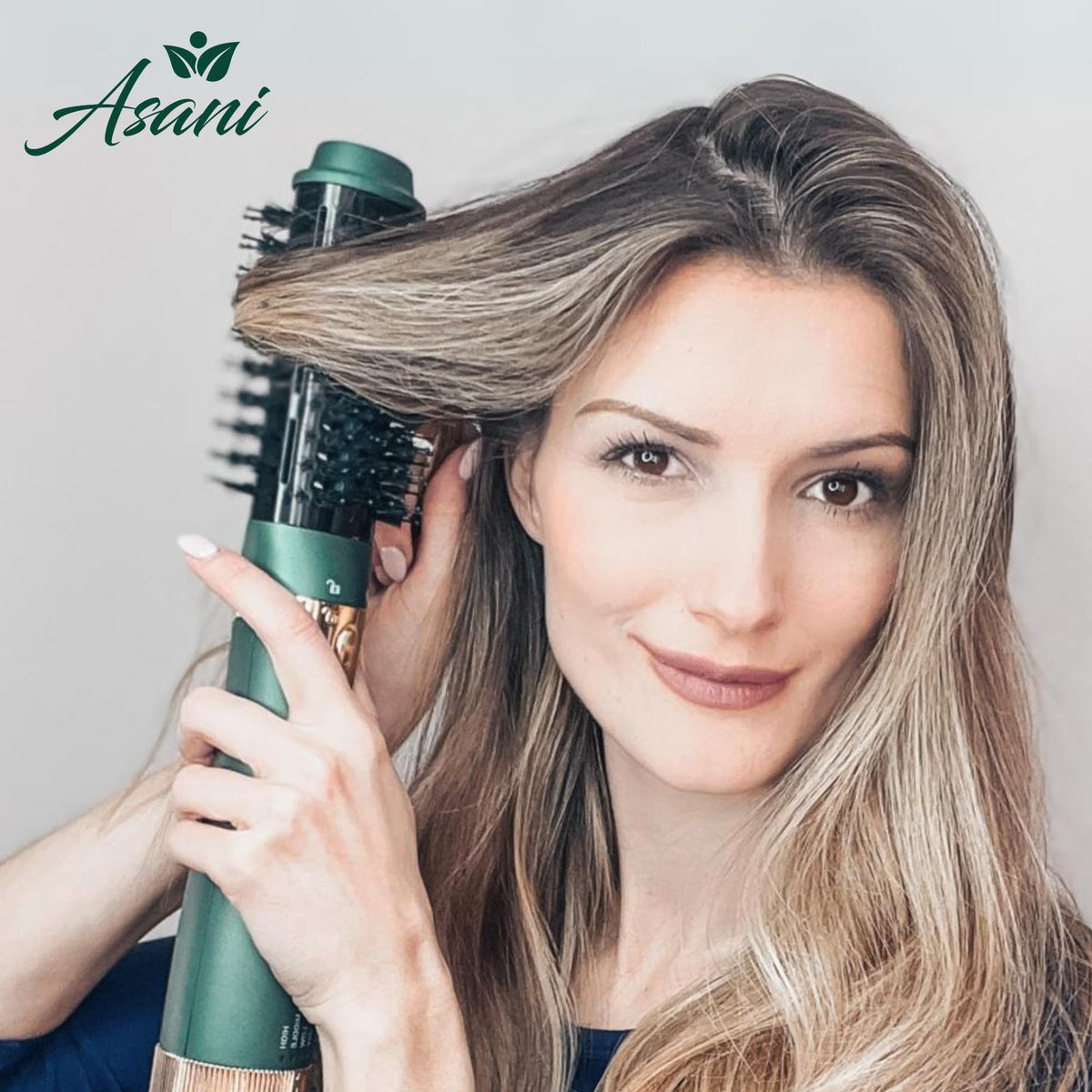 Asani hot air brush 360-degree swivel cord prevents cord tangling during use