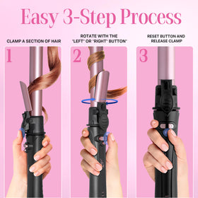 Asani upgraded motor ensures consistent rotation for lasting curls.