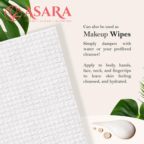ASARA Clean Face Towels XL cruelty-free vegan logo visible