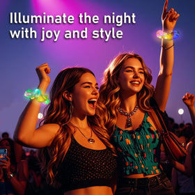 Asawira glow mode flashing scrunchie adds festive flair