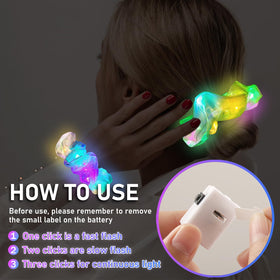 Asawira multi-color glow scrunchie enhances sleepovers and festivals