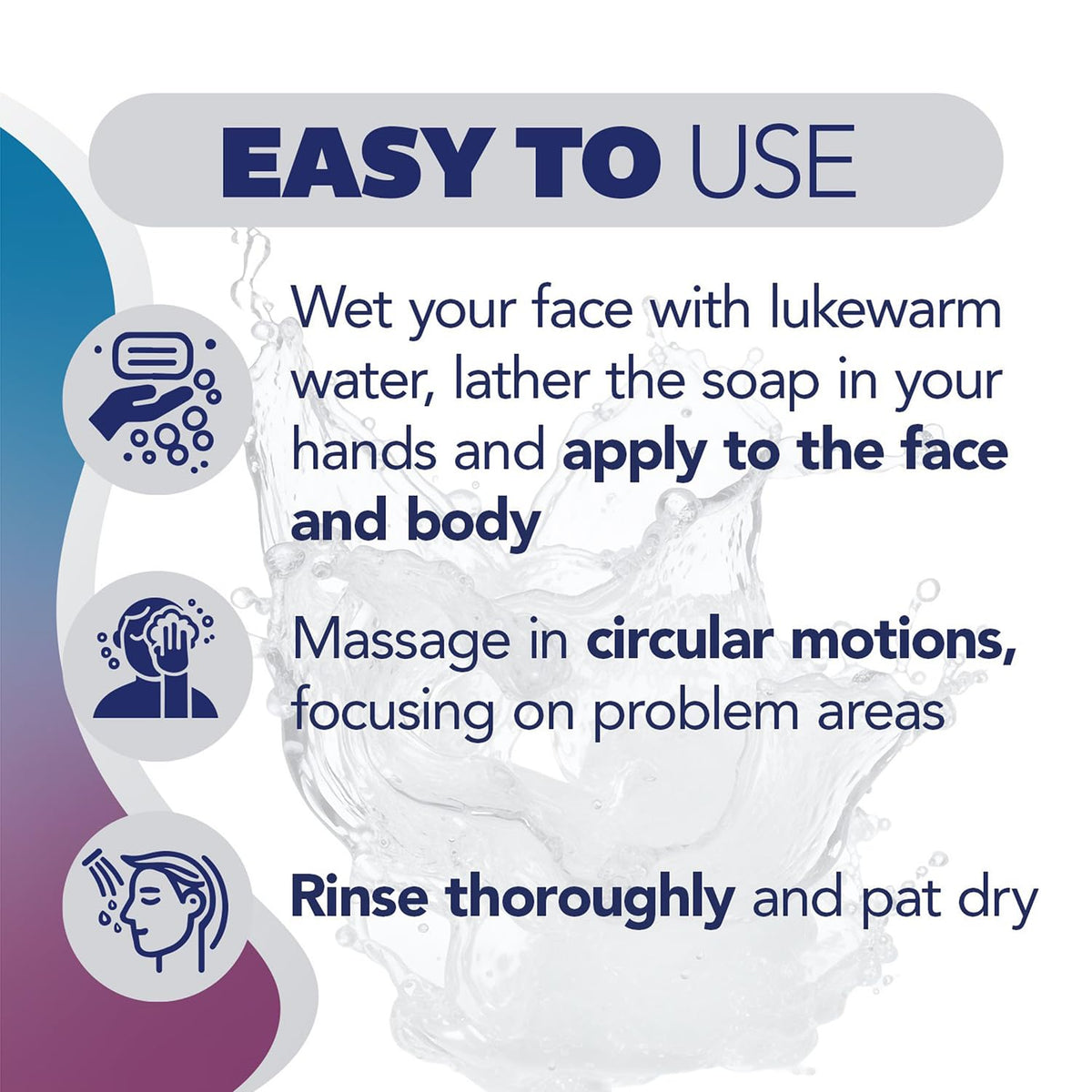 Asepxia bar soap one-point-eight-percent salicylic acid demonstrates targeted acne care.