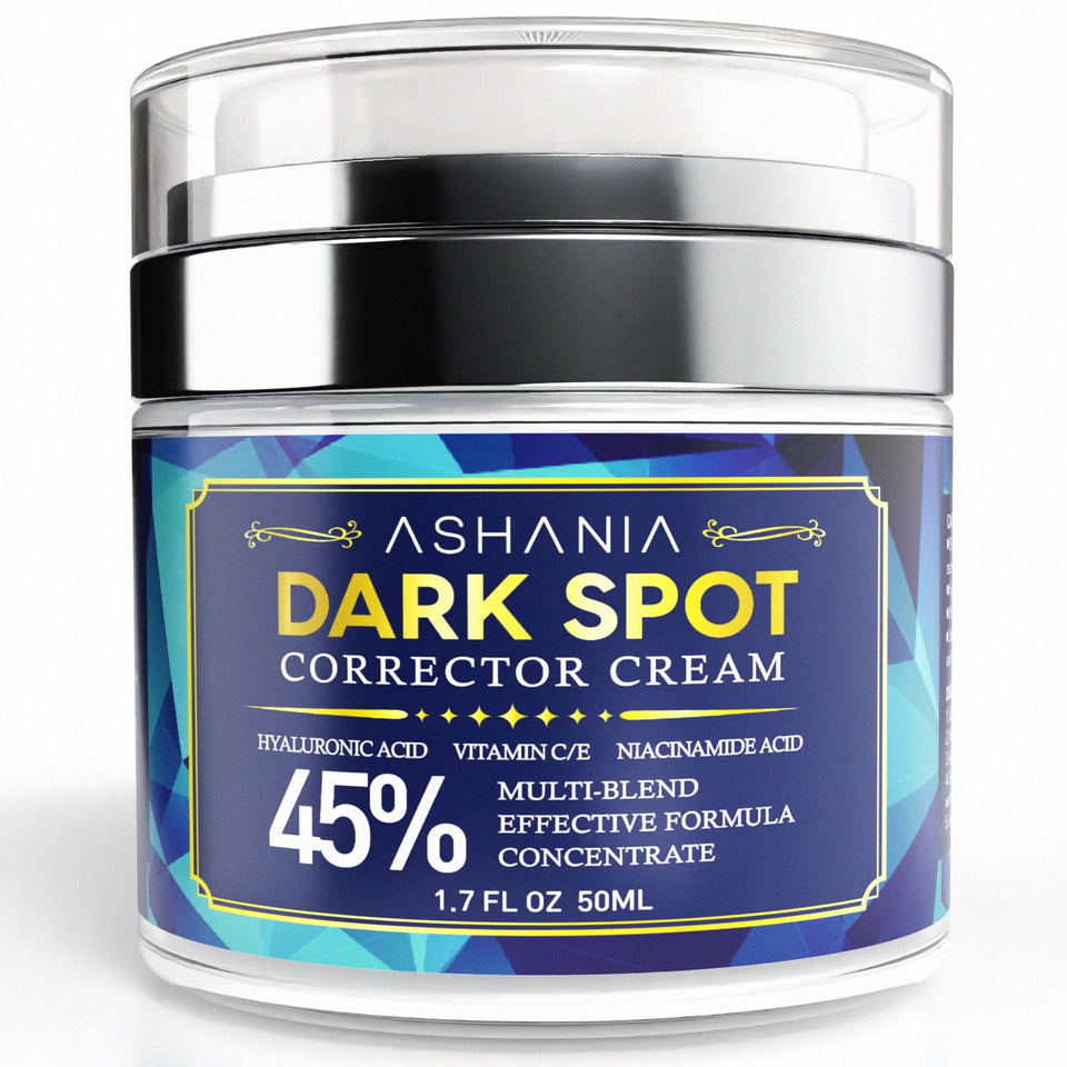 Ashania Dark Spot Corrector bottle demonstrating targeted treatment for uneven skin tone