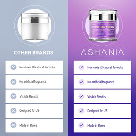 Ashania ingredient visual highlights peptide and adenosine for improved elasticity.