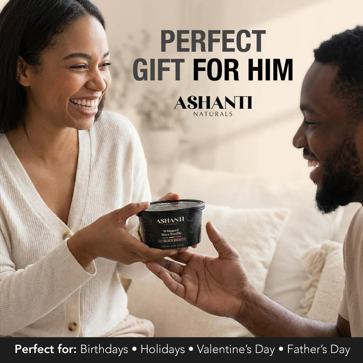 Ashanti Naturals Coconut oil infused butter enhances skin hydration