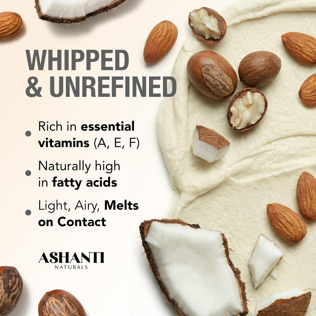 Ashanti Naturals Full body use application for skin, hair, and face
