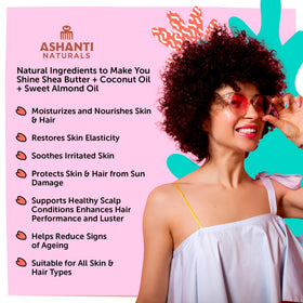 Ashanti Naturals Pink Kisses Souffle texture spread highlights whipped richness
