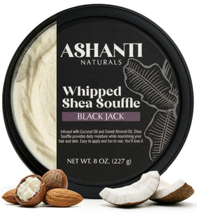Ashanti Naturals Scented Whipped Shea Butter bottle for easy full-body application