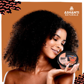 Ashanti Naturals packaging box showcases eco-friendly branding and gift-ready presentation.