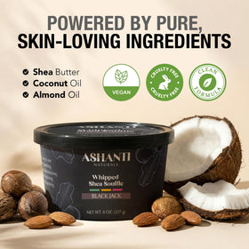 Ashanti Naturals Sweet almond oil enriched butter smooths skin
