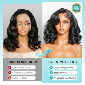 ASHIMARY HAIR layered edges baby hair detail shows subtle face-framing versatility for everyday looks.