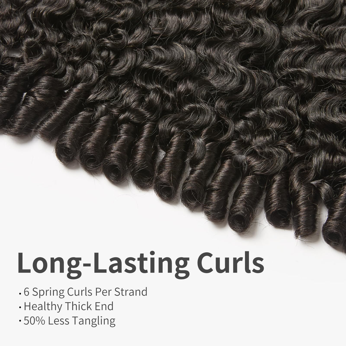 ASHINE Burmese curly bundles 22in full-volume view highlights length and natural movement.