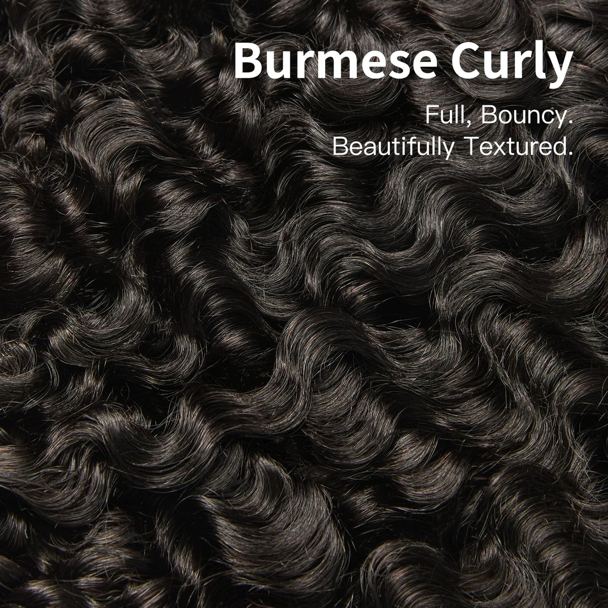 ASHINE Burmese Curly Bundles 3-pack offers thick, natural texture.