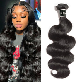 ASHINE Cambodian raw hair bundle packaging for premium unboxing