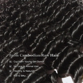 ASHINE cuticle-aligned hair maintains curls and reduces dryness.