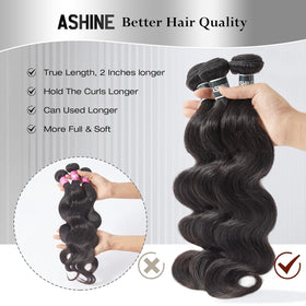 ASHINE dyeable bundle suitable for bleaching and color experiments.