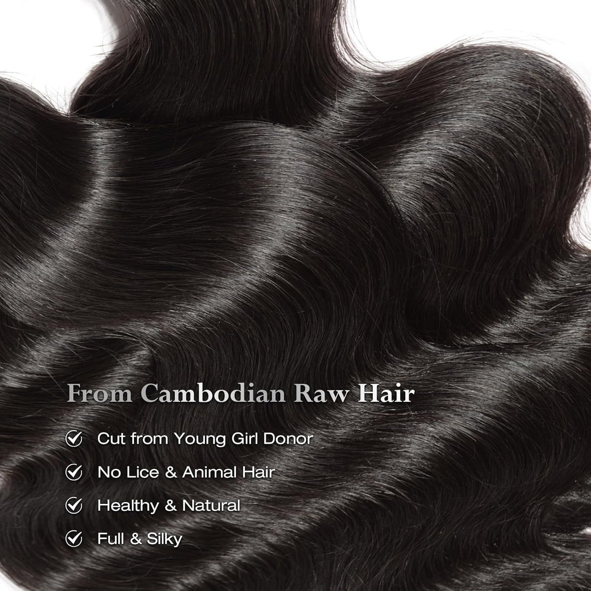 ASHINE natural black unprocessed bundle ready to dye or style.