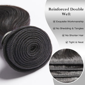 ASHINE reinforced double weft ensures durability and reduces shedding