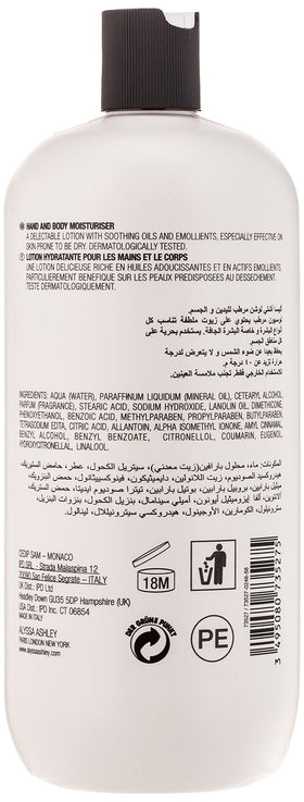 Moisturizing blend with shea butter and vitamin E nourishes skin