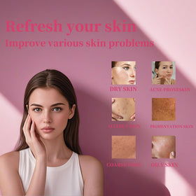 Asiakarn facial steamer with 5-piece kit for post-steam skincare