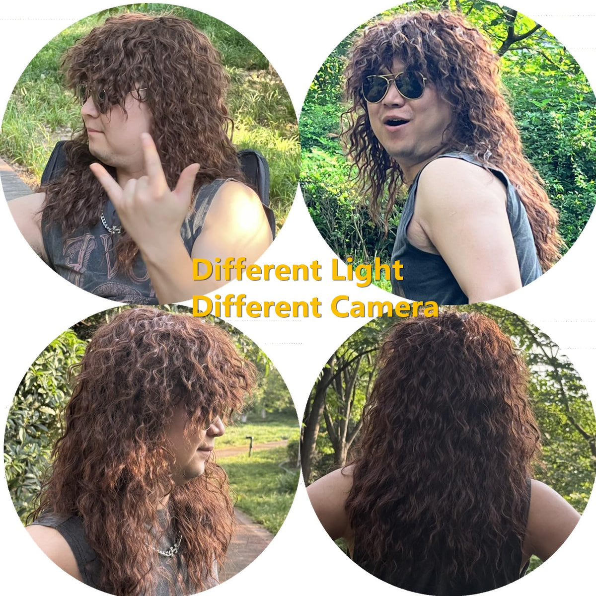 Askuang 80s Rock Mullet Wig costume party idea for versatile cosplay.