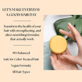 Aspen Kay Naturals lemongrass conditioner bar herbs such as nettle and hibiscus.