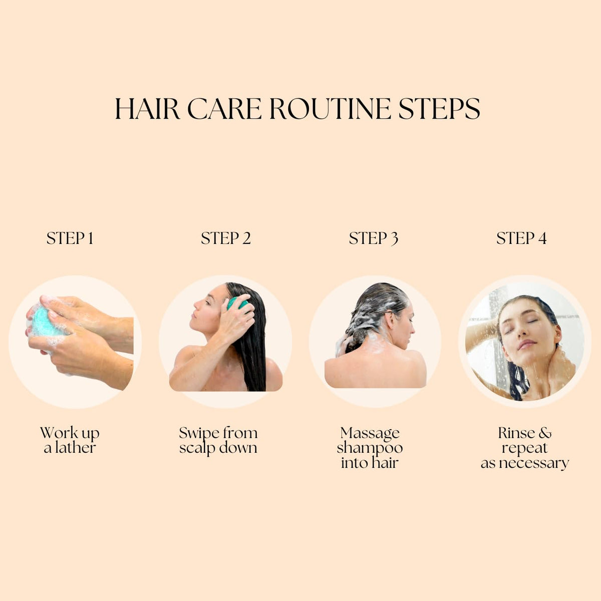 Aspen Kay Naturals sulfate-free formula keeps hair gentle and clean.