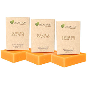 Aspen Kay Naturals turmeric soap bar for the face, gentle daily cleanse