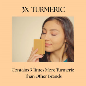 Creamy lather of Aspen Kay Naturals turmeric soap bar for soft skin