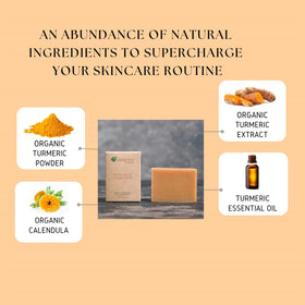 Aspen Kay Naturals turmeric soap bar with organic shea butter nourishes skin
