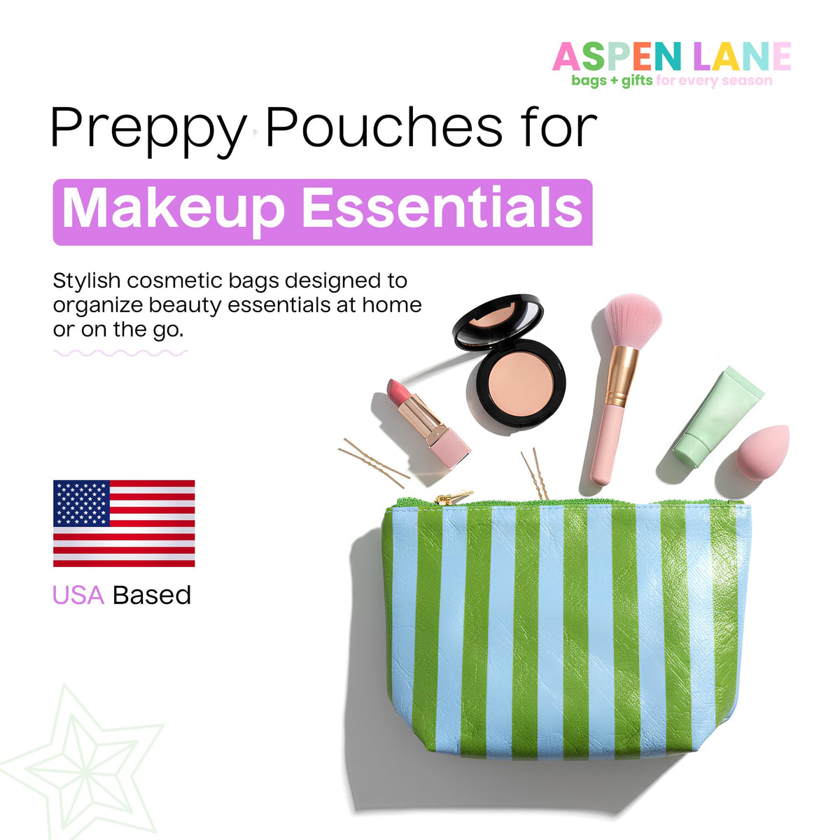 Aspen Lane waterproof outer with reinforced lining, durable and spill-protective.