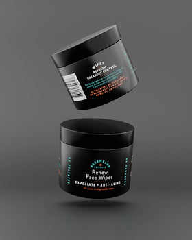 Assembled Renew Face Wipes for daily renewal and a refreshed complexion.