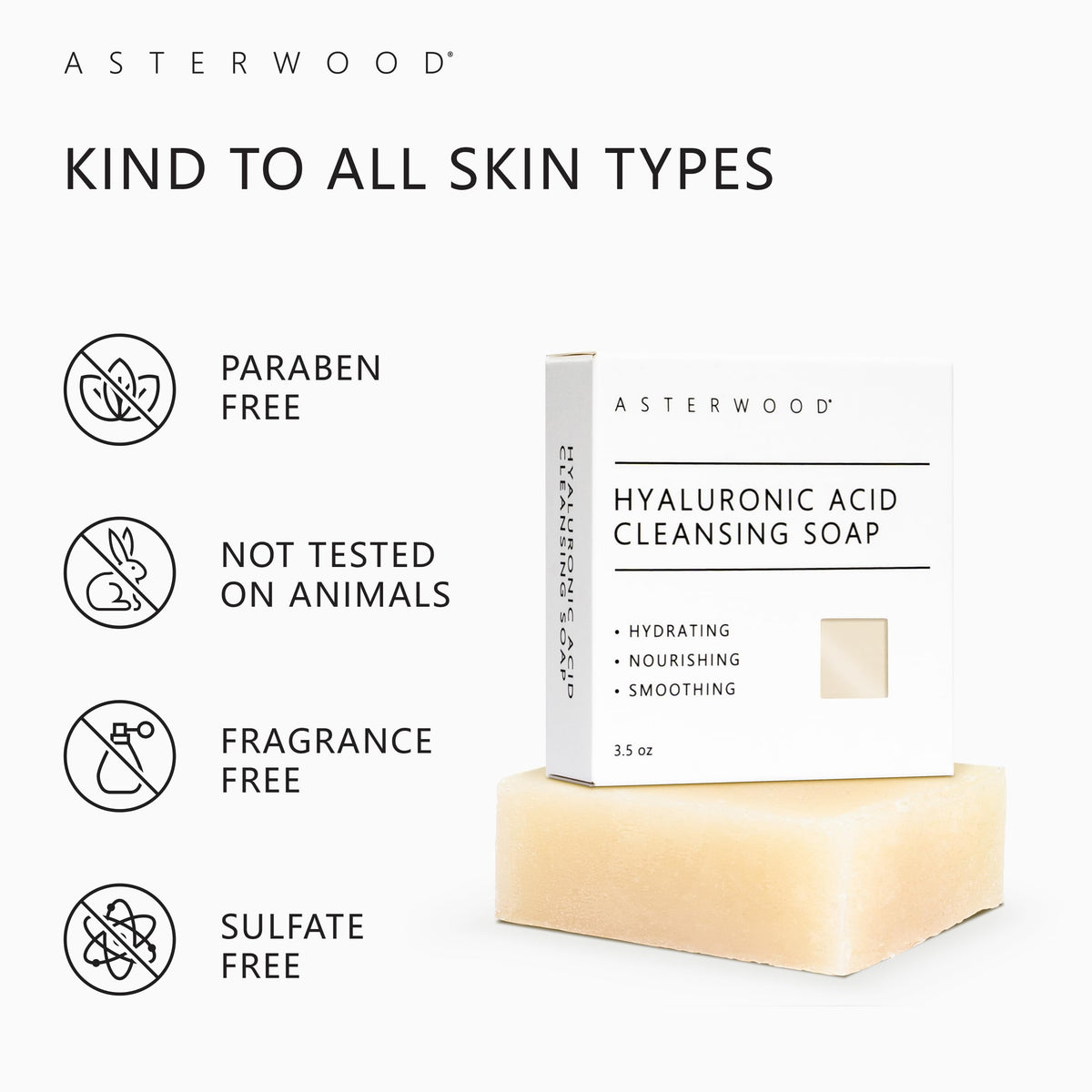 Asterwood 2-pack display showcases convenient daily cleansing option and value.