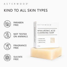 Asterwood 2-pack display showcases convenient daily cleansing option and value.