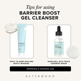 Soft, refreshed complexion after using Asterwood Gel Cleanser