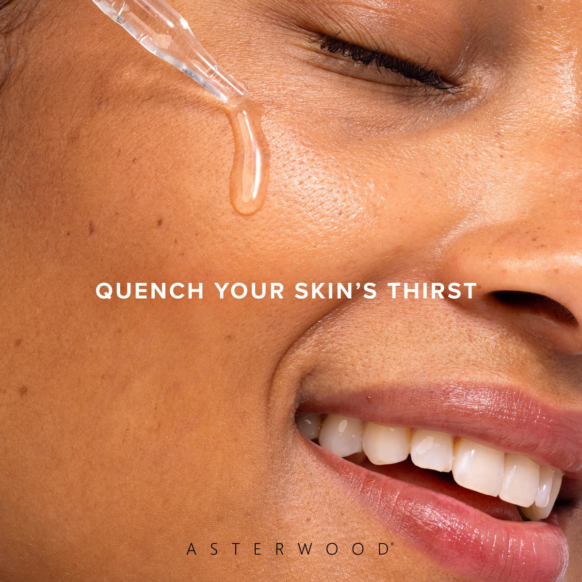 Asterwood Hyaluronic Serum packaging box highlighting vegan, cruelty-free formula.