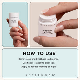 Asterwood Lip Treatment fragrance-free vegan formula supports daily lip care